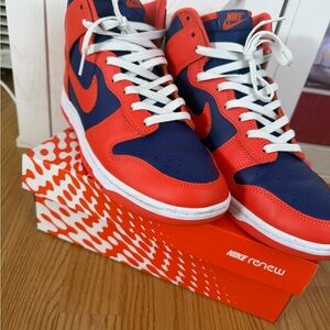 Nike Red and Navy High-Tops
